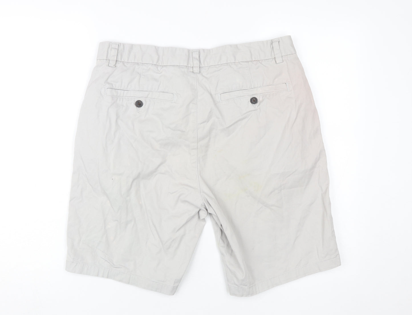 Next Men's Beige Chino Shorts 34 Regular Fit