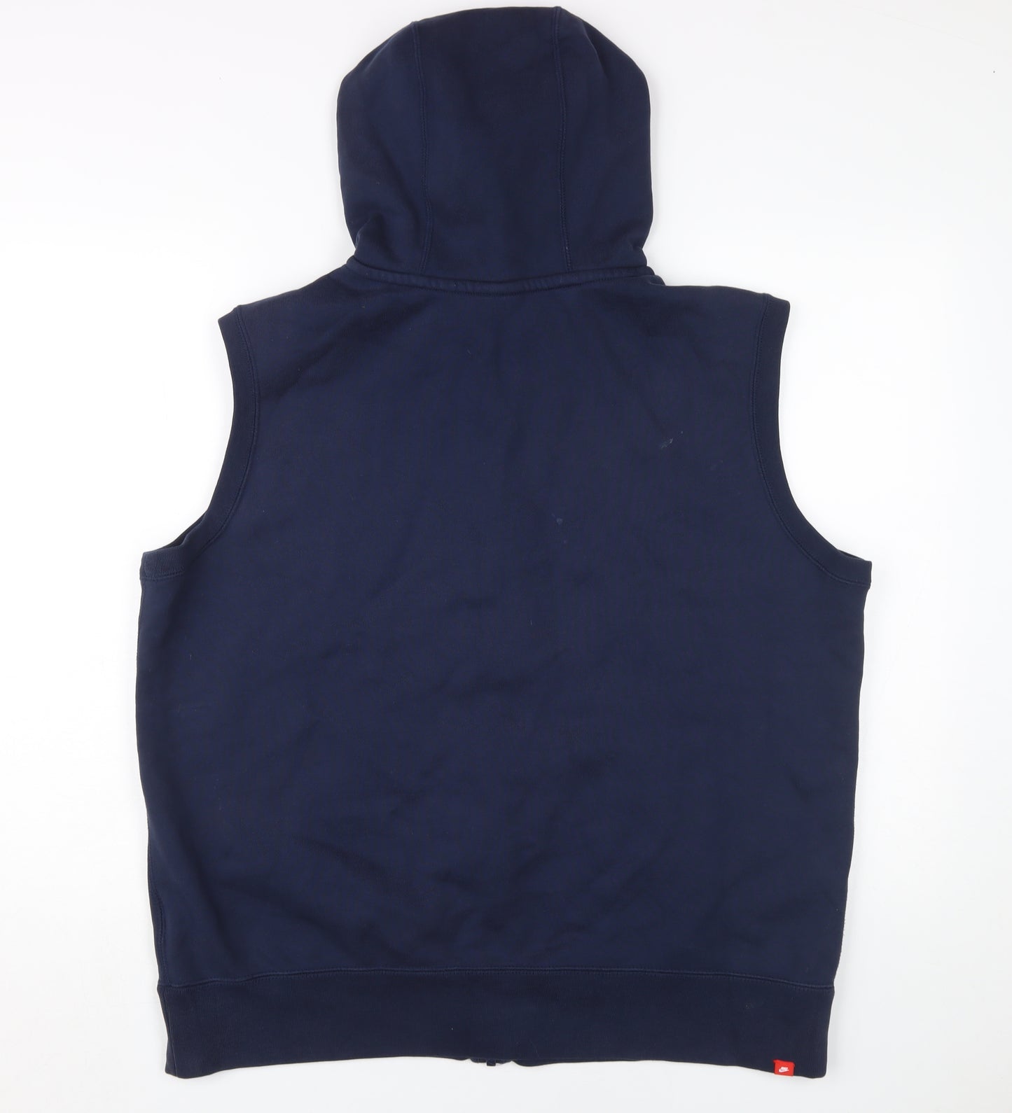 Nike Men's Blue XL Sleeveless Hoodie Vest