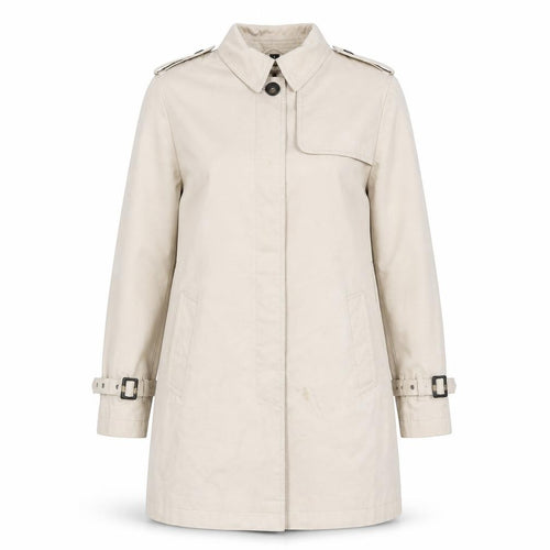 Four Seasons London Beige Trench Coat, Size S, Women's Classic