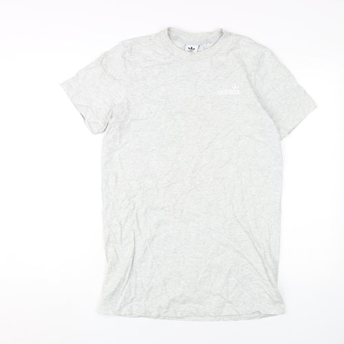 Adidas Grey Unisex T-Shirt XS Casual Logo