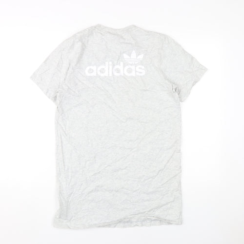 Adidas Grey Unisex T-Shirt XS Casual Logo