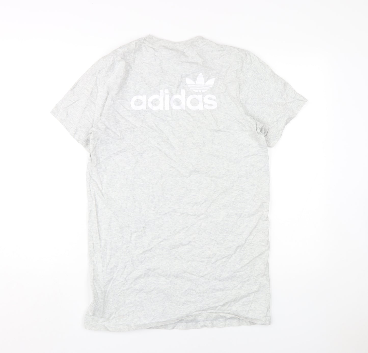 Adidas Grey Unisex T-Shirt XS Casual Logo