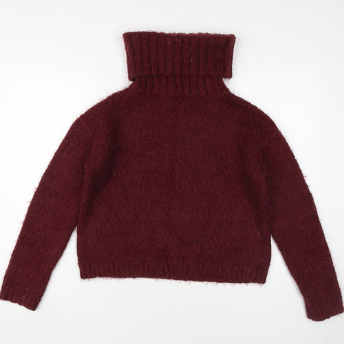 Next Women's Red Roll Neck Pullover Jumper Size 12