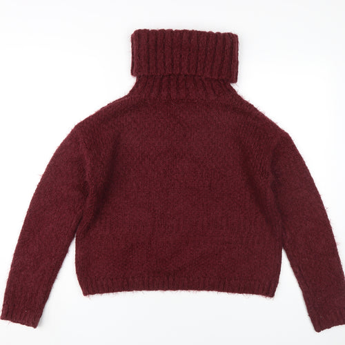 Next Women's Red Roll Neck Pullover Jumper Size 12