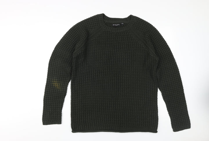 Brave Soul Unisex Green Pullover Jumper L