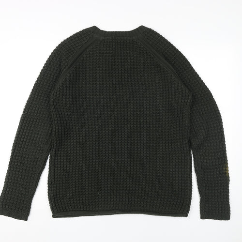 Brave Soul Unisex Green Pullover Jumper L