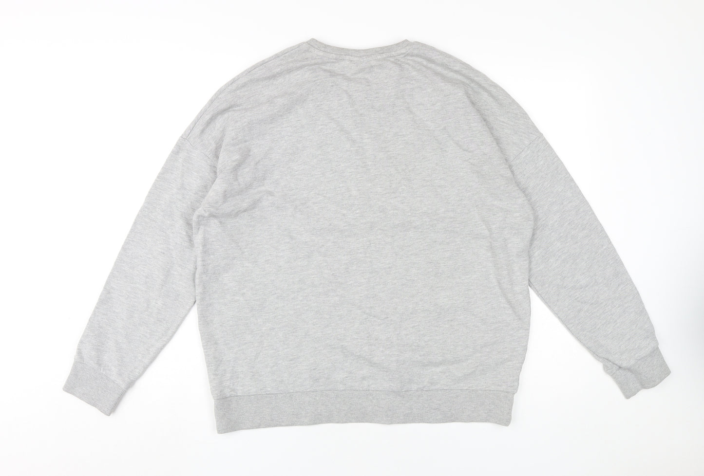 AC/DC Women's Grey Sequin Logo Sweatshirt, Size 14