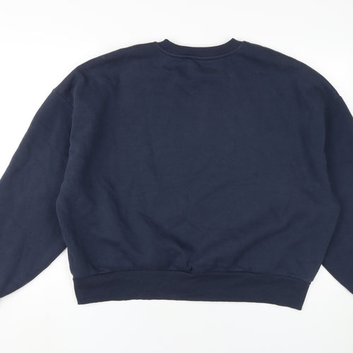Stradivarius Women's Blue Pullover Sweatshirt L Casual