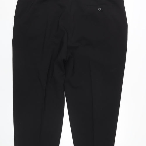 Farah Black Dress Trousers, Men's 46, Formal Regular Fit
