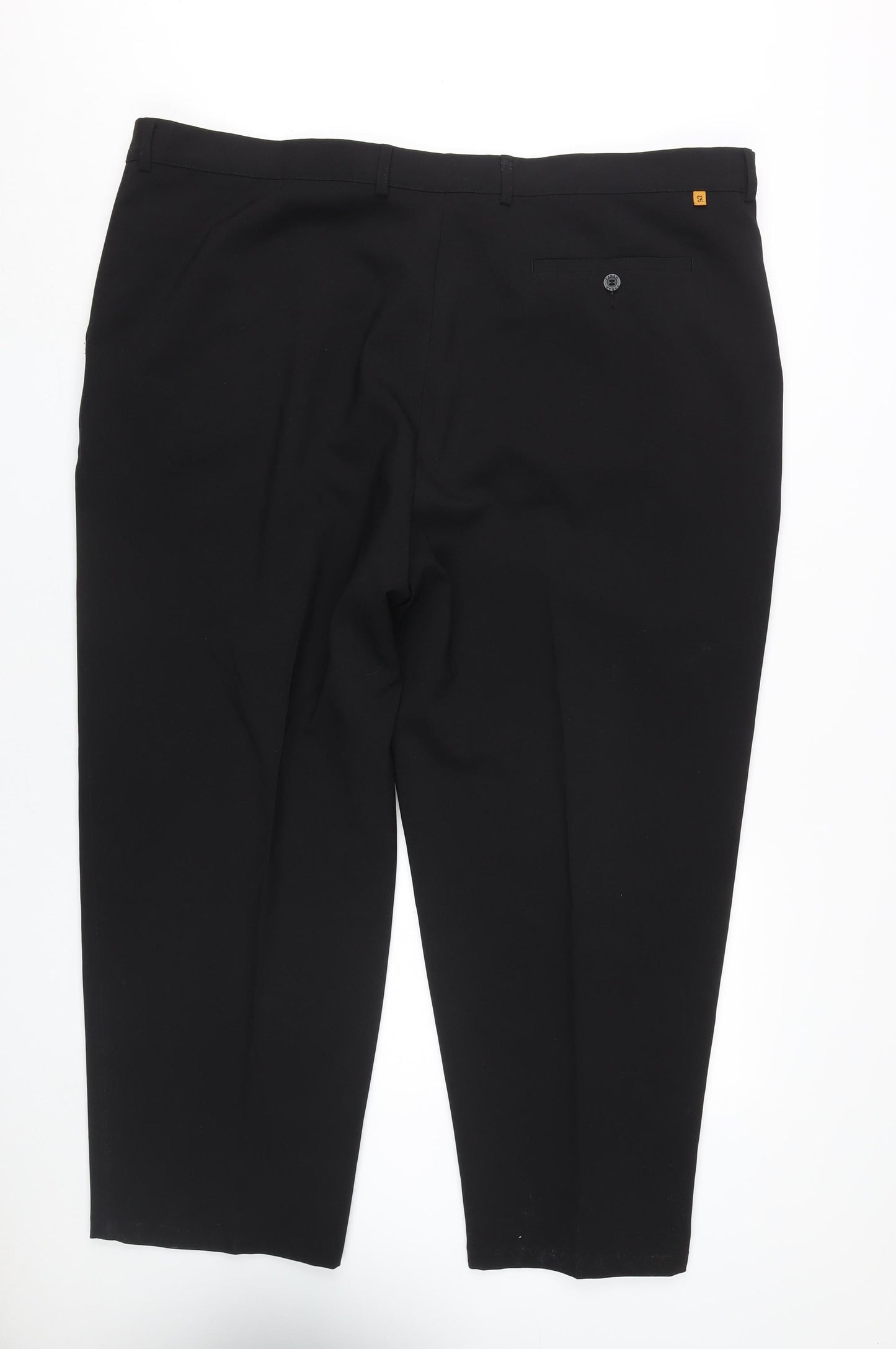 Farah Black Dress Trousers, Men's 46, Formal Regular Fit