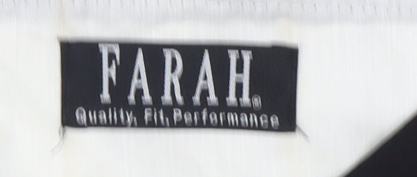 Farah Black Dress Trousers, Men's 46, Formal Regular Fit