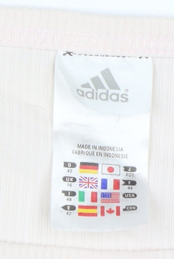 Adidas Women's Beige Tank Top Size 16, Stretch Fit