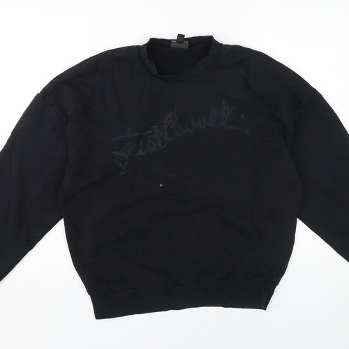 Just Cavalli Men's Black Pullover Sweatshirt M
