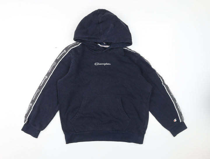 Champion Boys Blue Pullover Hoodie 11-12 Years Logo Hooded