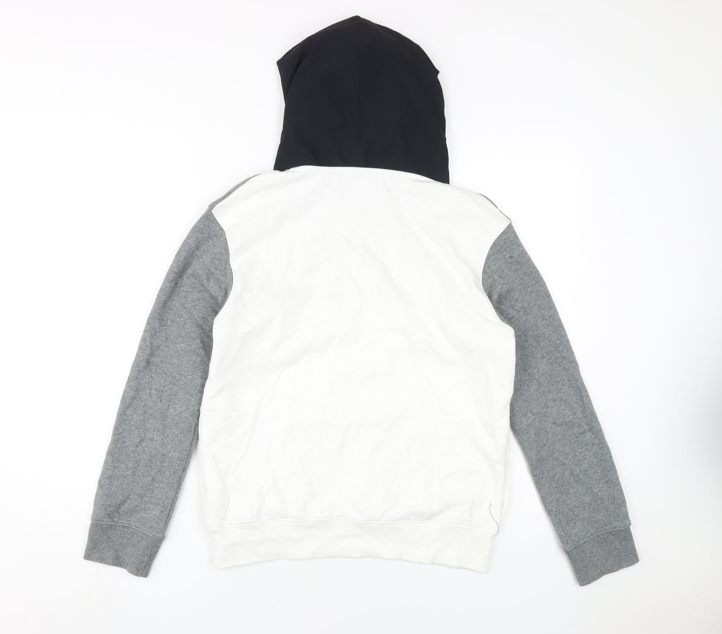 Under Armour Boys Grey White Pullover Hoodie L