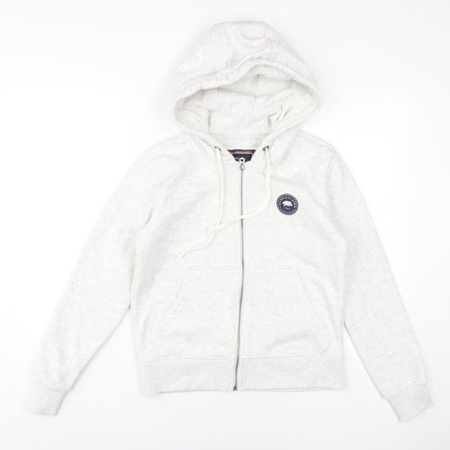 SoulCal & Co Women's White Full Zip Hoodie Size 8