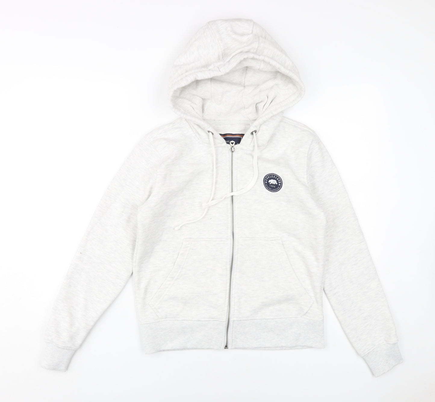 SoulCal & Co Women's White Full Zip Hoodie Size 8