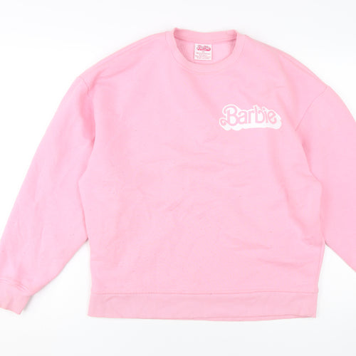 Barbie Women's Pink Pullover Hoodie XS