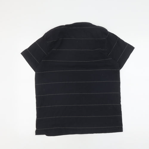 French Connection Men's Black Striped T-Shirt L
