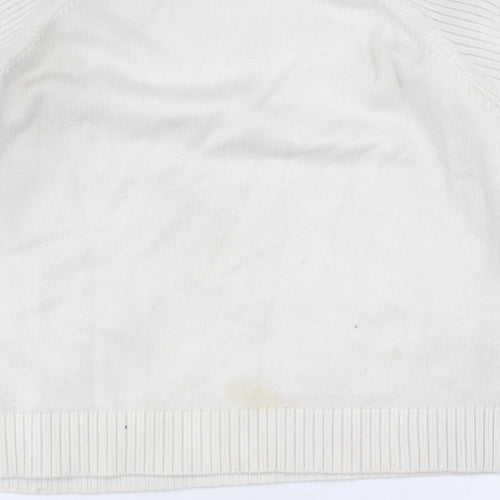 River Island Women's Ivory Roll Neck Jumper Size 12