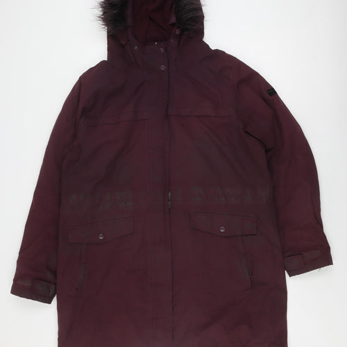Regatta Women's Purple Parka Coat Size 18