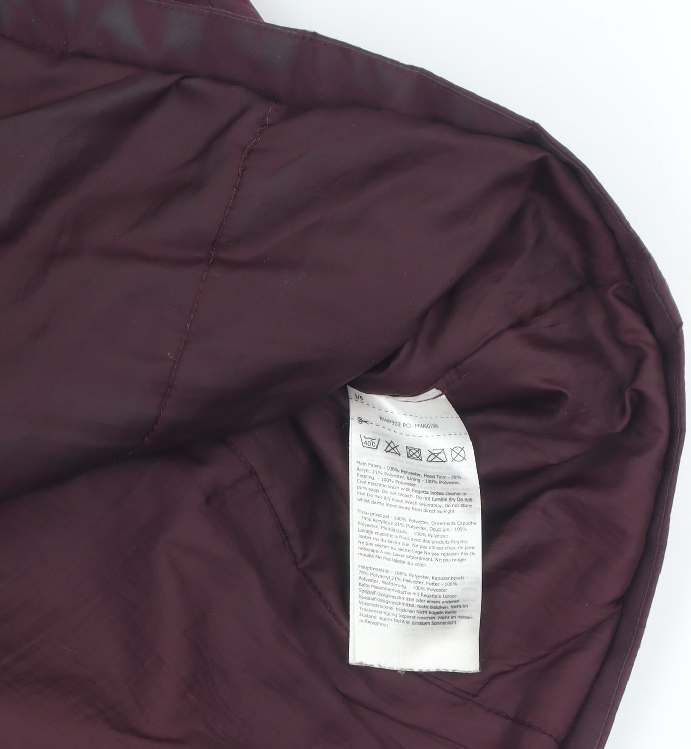 Regatta Women's Purple Parka Coat Size 18