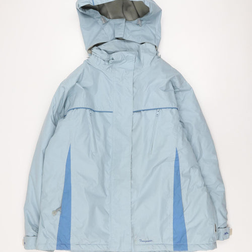Trespass Women's Blue Parka Jacket, Size 20, Waterproof