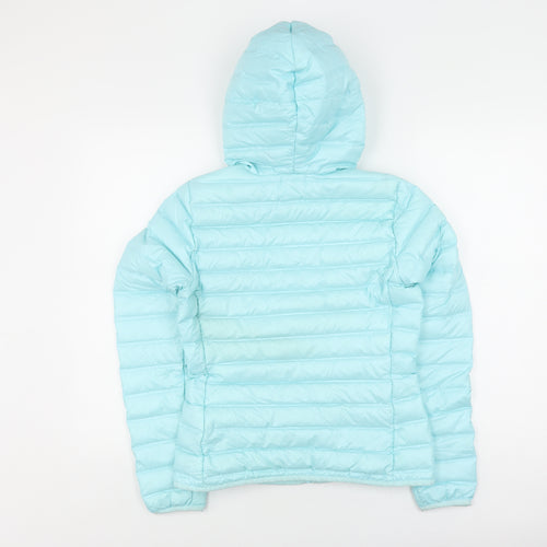 Adidas Women's Blue XS Puffer Jacket with Hood