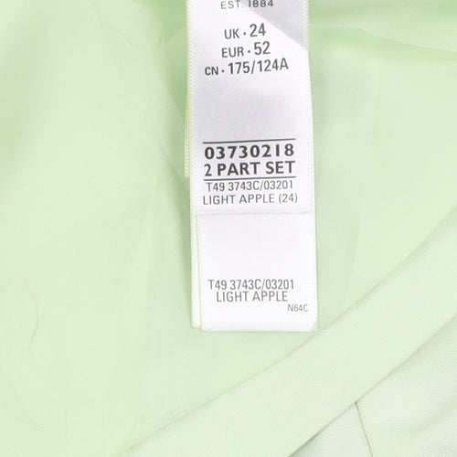 Marks and Spencer Women's Green Rain Jacket UK 24
