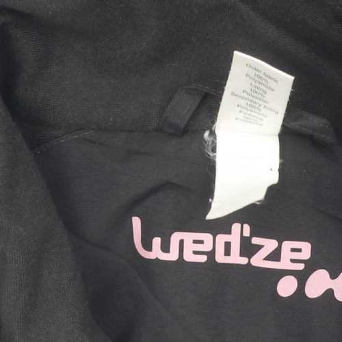 Wedze Women's Black Ski Jacket Size 16 Winter Sports