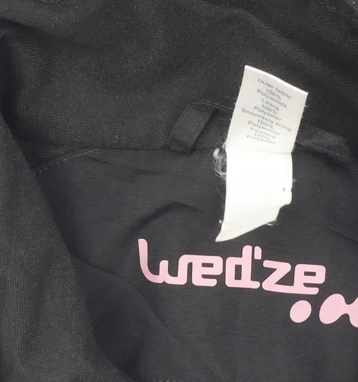 Wedze Women's Black Ski Jacket Size 16 Winter Sports