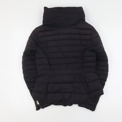 Zara Women's Black Puffer Jacket S Winter Coat