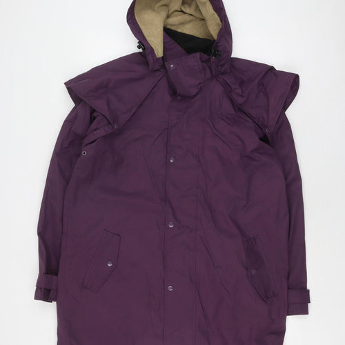 Cotton Traders Women's Purple Parka Jacket, Size M
