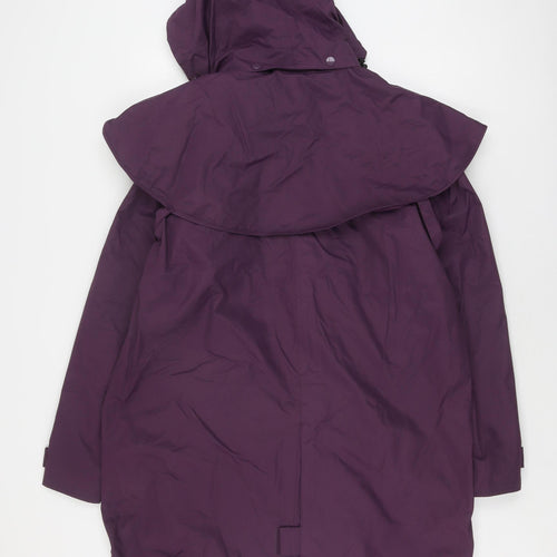 Cotton Traders Women's Purple Parka Jacket, Size M