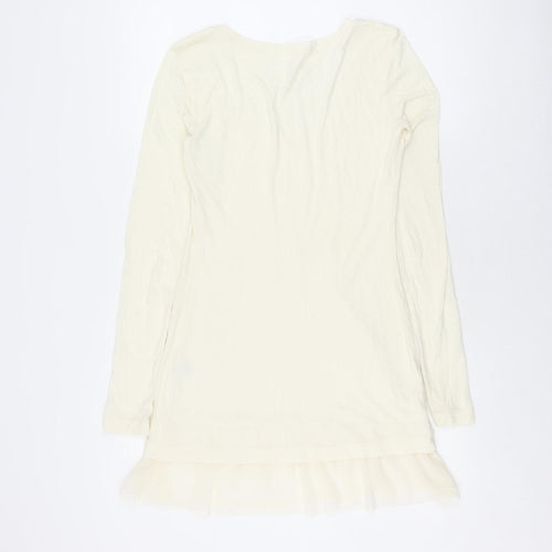 Peruvian Connection Women's Ivory XS Long Sleeve Top