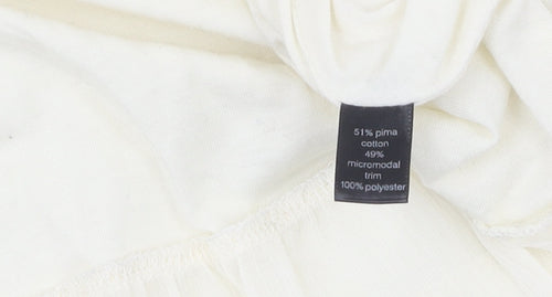 Peruvian Connection Women's Ivory XS Long Sleeve Top