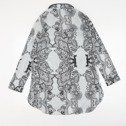 River Island Women's Black & White Geometric XS Nightshirt