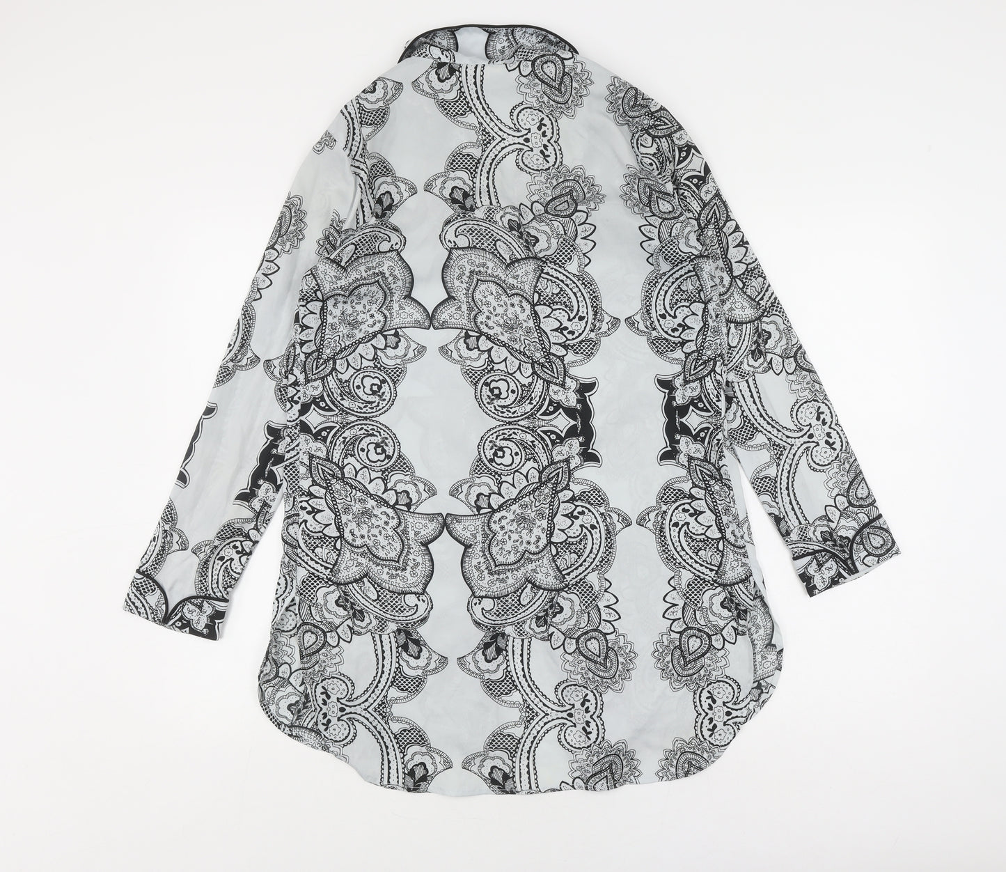 River Island Women's Black & White Geometric XS Nightshirt