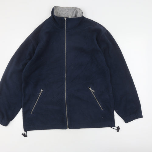 C&A Men's Blue Fleece Jacket M - Full Zip Casual