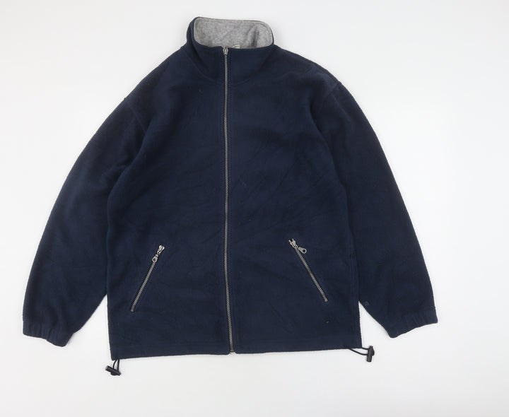 C&A Men's Blue Fleece Jacket M - Full Zip Casual