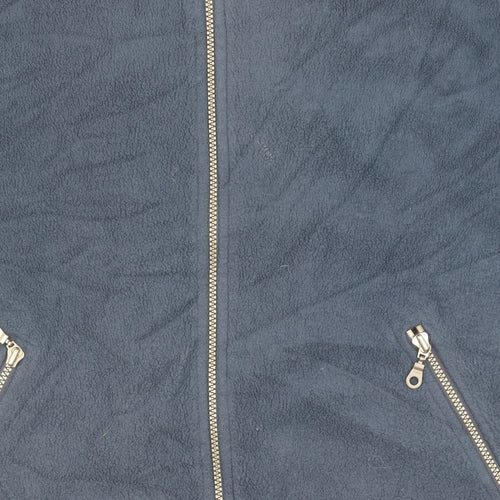C&A Men's Blue Fleece Jacket M - Full Zip Casual