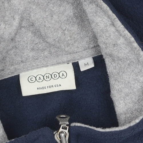 C&A Men's Blue Fleece Jacket M - Full Zip Casual