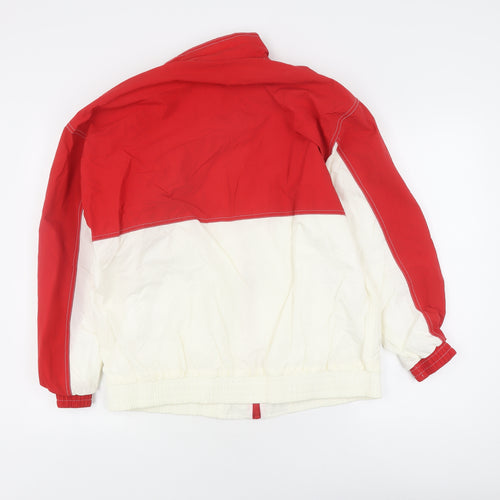 Blast Women's Red Basic Jacket L Full Zip Casual