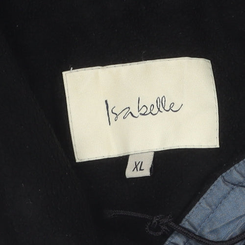 Isabelle Women's Blue XL Hooded Waterproof Rain Coat