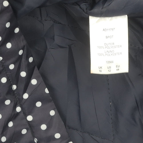 Cotton Traders Women's Black Puffer Jacket Size 16