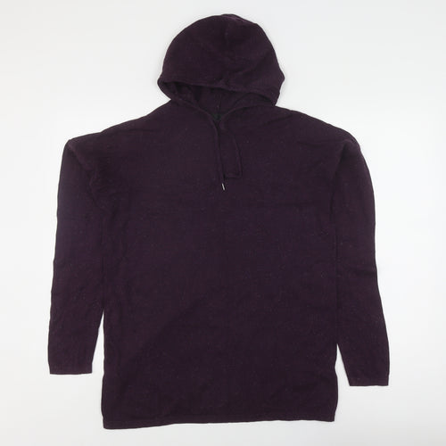 ASOS Women's Purple M Hoodie with Drawstring, Cotton