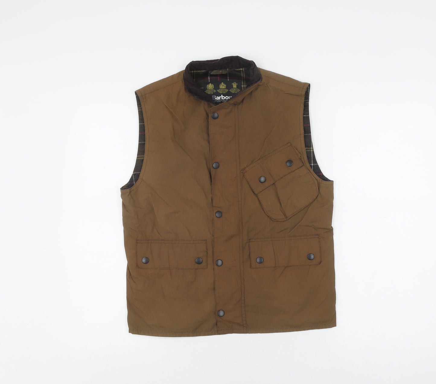 Barbour Women's Brown Waistcoat S Classic Check