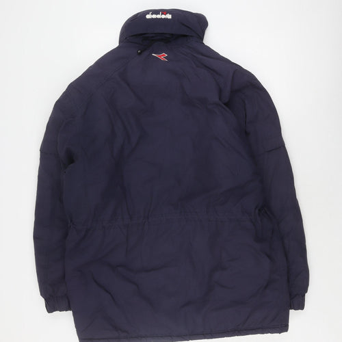 Diadora Unisex Blue Puffer Jacket M Winter
