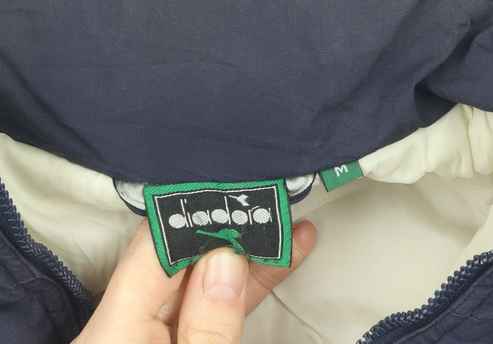 Diadora Unisex Blue Puffer Jacket M Winter