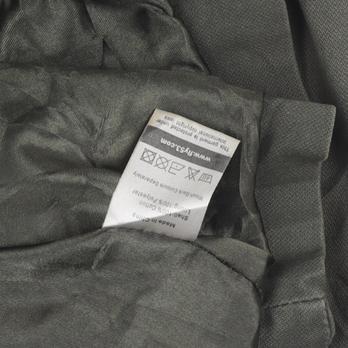 FLY53 Women's Green Parka Jacket, Size S, Casual Style